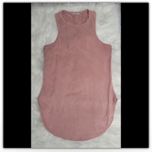 Concert By Clare tunic top faux suede feeling